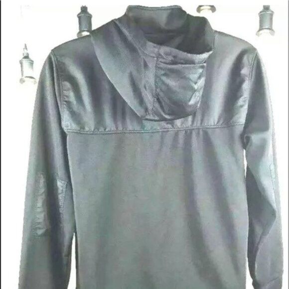 Reebok Jacket Black Hood Insulated Fleece size L Y - Picture 7 of 14